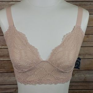 Nude Lace Free People Caged Bralette